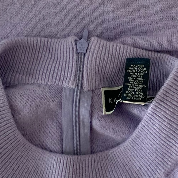 *Donated* Karen Scott Sweater Pullover Mock-Neck Back-Zip - Picture 4 of 7